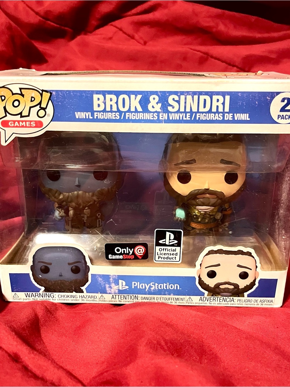 Funko Pop! Ps God of  War Brok & Sindri Gamestop Excl 2-Pk